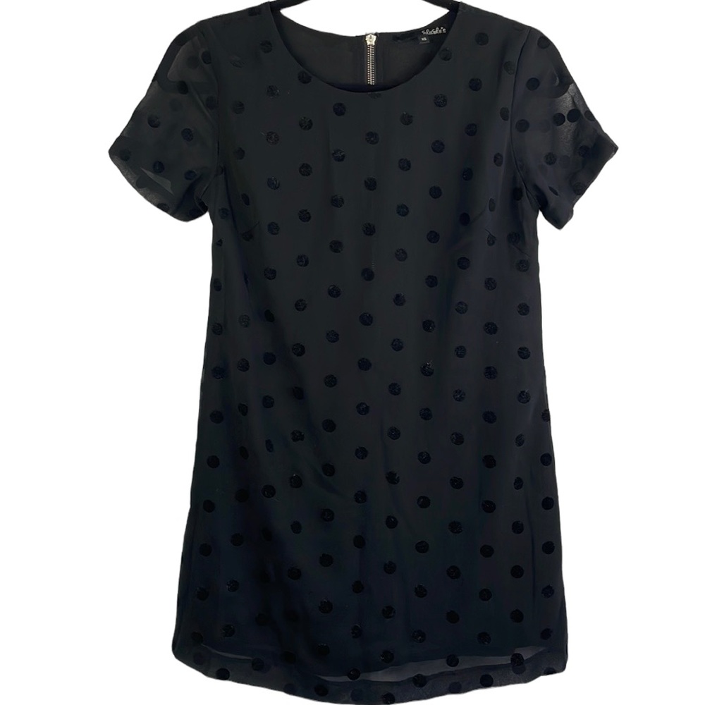 Lulu’s Black Polka Dot Shift Dress Size XS